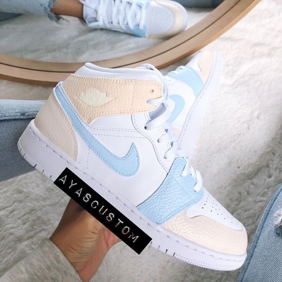 Custom Nike air force mid - Picture 1 of 2